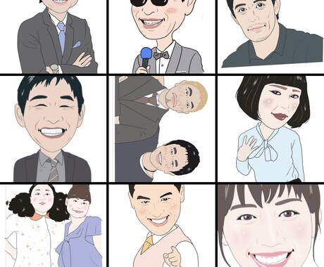 リアルよりの似顔絵作成します 名刺やプレゼントに最適。簡単なイラストも作成します。 イメージ2