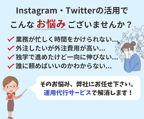 プロがSNS運用代行を1ヶ月担当いたします アカウント開設〜運用までOK！運用を効率化、SNSのサポート イメージ2