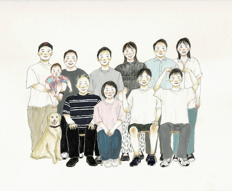 贈り物や記念などの似顔絵を描きます イメージ1