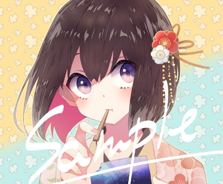 立ち絵・一枚絵☆キャラクターイラスト描きます 【挿絵／動画サムネイル／ヘッダー／TRPG等】絵柄変更OK！ イメージ1