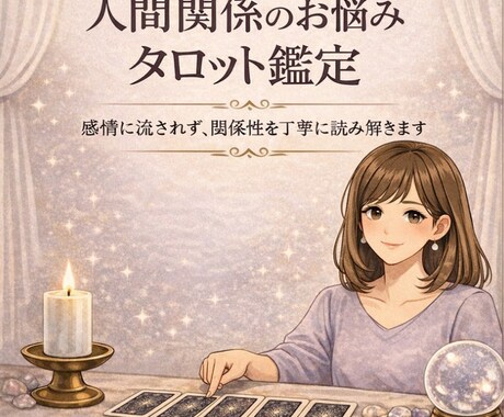 人間関係のお悩み タロット鑑定します 人間関係の違和感、言葉にして心癒します イメージ1