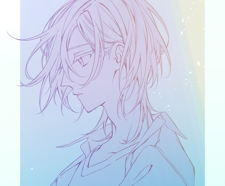 線で魅せるイラスト制作いたします 商用利用可◎中性的で綺麗なイラストはお任せください イメージ2