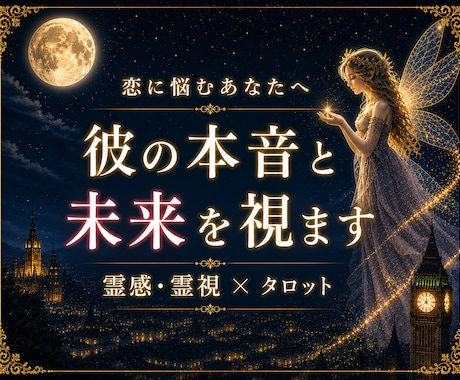 霊感・霊視×タロット｜彼の本音と未来を占います ・大手電話占い会社所属|本音と現実をよみときます。 イメージ1