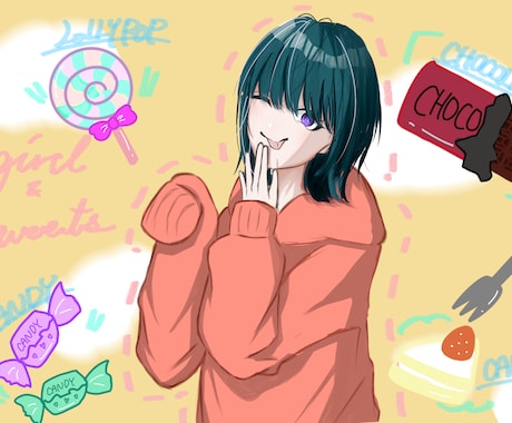 人でも人以外でも！イラスト描きます ふわふわしたイメージからアニメ調の絵までお描きします！ イメージ2