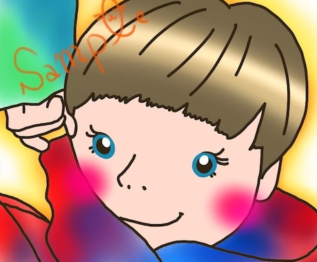 大切な想いをつめた似顔絵作成いたします ～可愛くステキに思い出の1枚を～ イメージ2