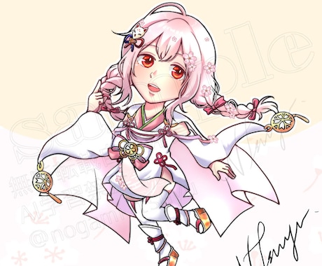 商用OK！SNSアイコン・配信用ミニキャラ描きます Vtuber・配信者さん歓迎！シンプルポップなミニキャラ イメージ2
