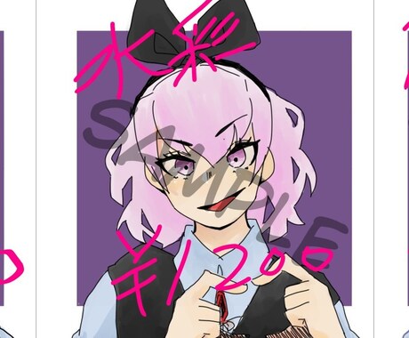 アイコンやイラスト描きます 立ち絵から1枚絵、アイコンやキャラクター制作など引き受けます イメージ2