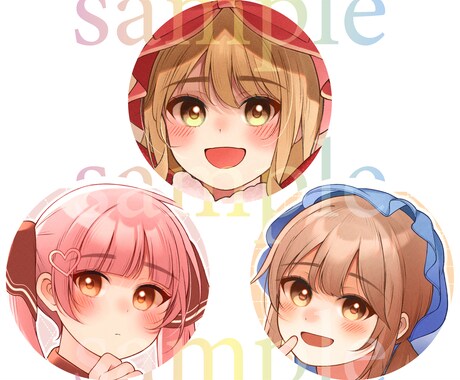 繊細でかわいい女の子のイラストを描きます SNS用アイコンイラスト、1枚絵描きます！ イメージ2
