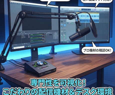 配信のための聞き取りやすく魅力的な声お作りします あなたの魅力的な声をさらに魅力的に イメージ2