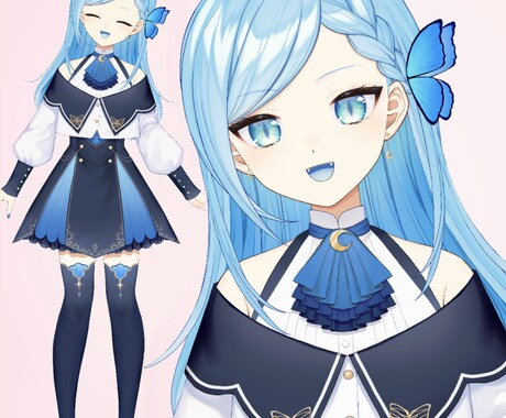 キャラデザからモデリングも！Vtuber制作します あなた好みのVtuberモデルを作ります！イラストのみも可 イメージ1
