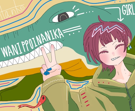 SNSアカウントイラスト描きます かわいい配色のアイコンどうですか！？ イメージ1