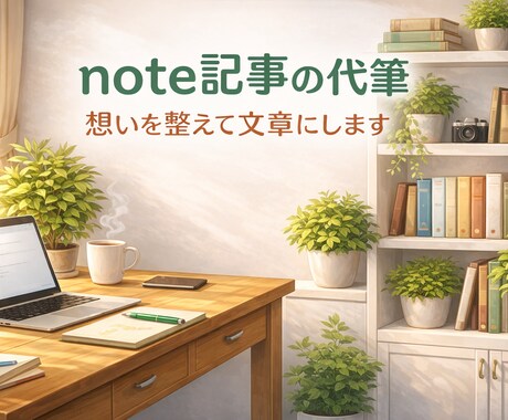 note記事の代筆｜想いを整えて文章にします 書きたい気持ちから一緒に形にします イメージ1