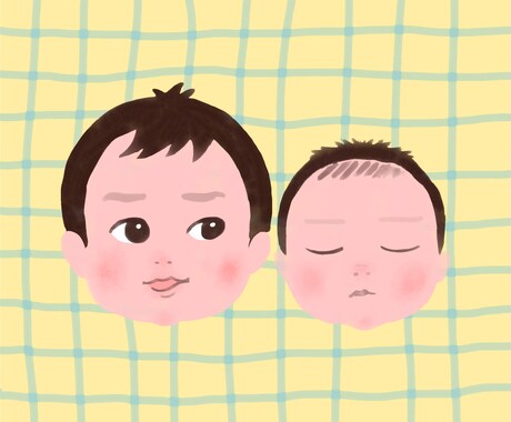 似顔絵イラストを描きます あたたかみのあるタッチで描きます イメージ1