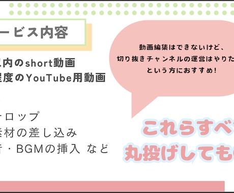 Vtuberの配信切り抜きます 切り抜きチャンネルの運営だけやりたい人におすすめ！ イメージ2