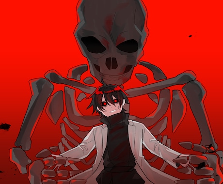 鮮烈で迫力あるダークなイラストを制作いたします イメージ1