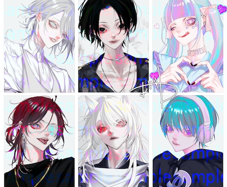 アイコンイラスト作成させていただきます かわいい女の子、かっこいい男の子のイラストをご提供します！ イメージ1