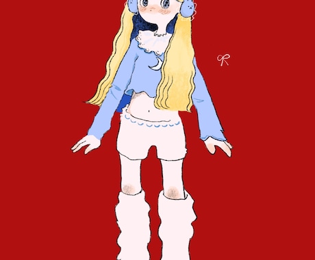 ゆるかわな女の子描きます 【柔らかい世界観】ファッションイラスト／雑誌・SNS用 イメージ2