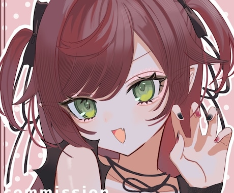 あなただけの可愛いSNSアイコンを描きます 瞳が印象的で可愛い♡11月末まで実績作りの為特別価格 イメージ2