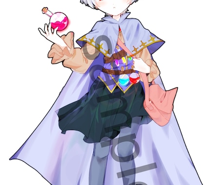立ち絵イラストを作成いたします TRPGなどに使えるアニメ塗りの立ち絵をお探しの方に！ イメージ1