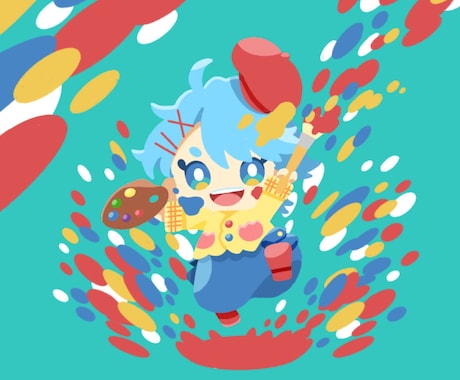 ポップでゆるかわいいミニキャラ描きます イメージ1