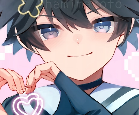 かっこかわいい少年少女の立ち絵や一枚絵を描きます 可愛いあなただけのイラストを描きます！ イメージ1