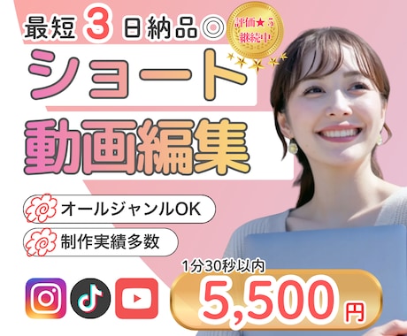最短３日◎実績多数！リール・ショート動画編集します イメージ1