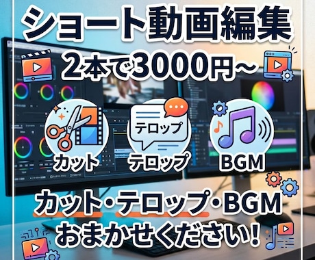 ショート動画編集を承ります ショートを得意としている動画クリエーターです！ イメージ1