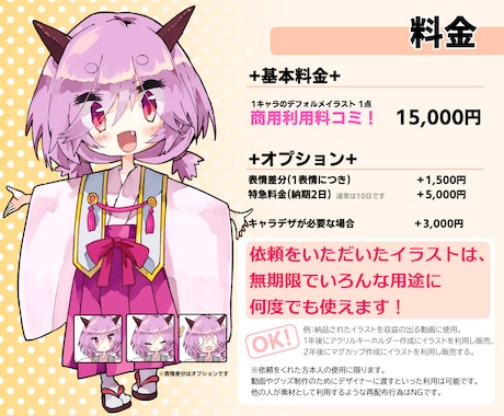 ちびキャラ！デフォルメイラスト描きます 商用利用料コミで一度頼んだ絵は色んな用途に使ってOK！ イメージ2