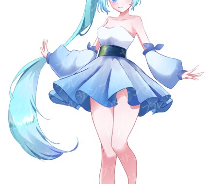 先着3名様女の子の立ち絵描きます お試し感覚で依頼できる！鮮やかな色合いの立ち絵イラスト！ イメージ2