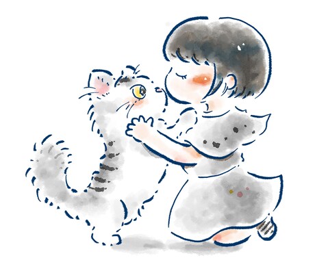 水彩画風タッチイラスト描きます イメージ1