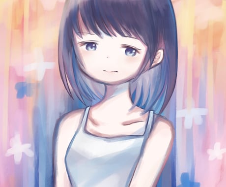 アイコンやサムネ、女の子メインの絵を描きます 優しさと悲しさと、想いのこもった絵をあなたに。 イメージ1