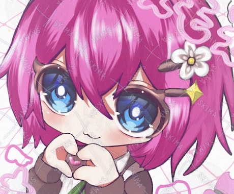 甘くて可愛いちびキャライラスト描きます 最短当日で書かせていただきます！ イメージ1