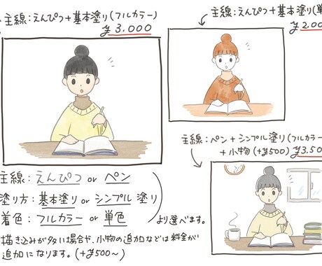 水彩風のイラストお描きします ご希望に応じたイラストを水彩風のタッチで制作致します イメージ2