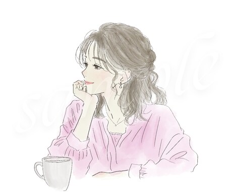 ゆるふわ×淡色│雰囲気のアイコンを制作します あなただけの”ふんわり可愛い”アイコンをお描きします♪ イメージ2