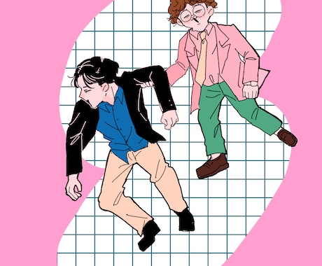 漫画調のシンプルな1枚絵を描きます オリジナル･二次創作なんでも承ります！ イメージ2