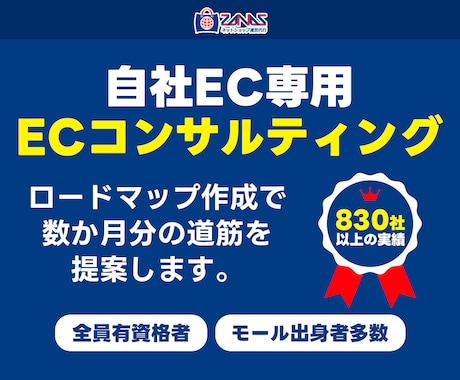 自社ECのECコンサルタント｜売上改善を行います 売上アップ/集客/CVR改善策などをロードマップでご提案 イメージ1