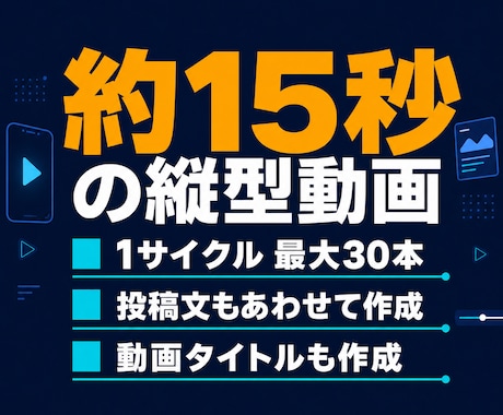 YouTube短尺動画を毎日自動投稿します 約15秒の縦型ショート動画を毎日作成して自動投稿 イメージ2