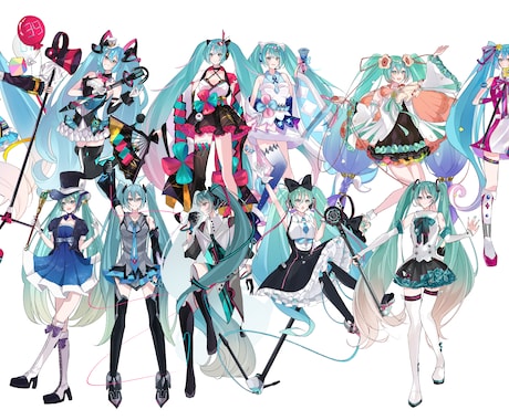 VTuberデザイン、ボカロ曲などのサムネ描きます アイコン、立ち絵、サムネ・MVイラスト全力で描きます！ イメージ2