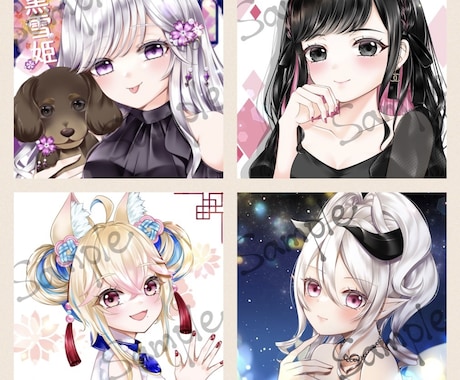 SNS等で使えるアイコンを制作します 女の子のイラストを描くのがすきです♪ イメージ2