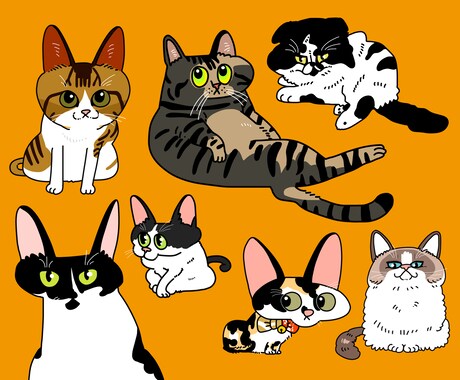 POPでシュールな動物の似顔絵描きます 全動物OK！シンプルで個性的にキャラクター化！ イメージ1