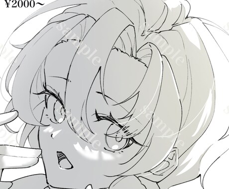 バストアップ、アイコンなどのイラストを描きます 明暗のついた綺麗めのイラストが得意です イメージ2