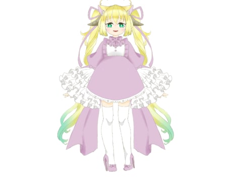 配信アプリIRIAMUでの立ち絵を描きます 可愛い女の子、ケモミミ得意です！ イメージ1