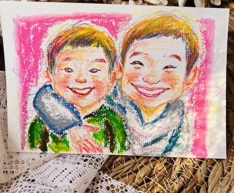 大切なご家族やペットの似顔絵描きます お子様の成長記念、父の日、母の日、敬老の日などのプレゼントに イメージ2