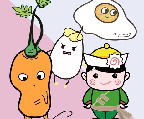 SNSアイコンキャラ描きます 修正・チャット回数制限なし！アイコンからPRキャラ作成まで イメージ2