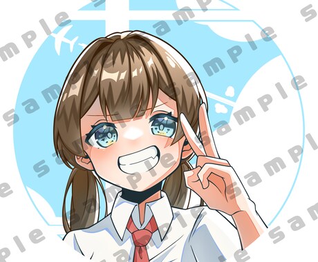 ご依頼者様だけのSNS用のアイコンを描きます SNSに使える可愛らしいキャラクターアイコンが欲しい方へ イメージ2