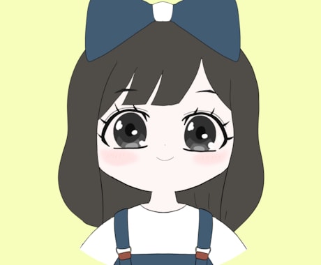 SNSアイコン用 韓国風女の子のアイコン描きます 韓国風の女の子アイコン作成。一部パーツ選択で早めの納期対応 イメージ2