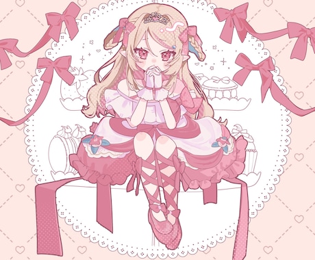 先着限定価格！かわいい女の子のイラスト制作します ポップでオシャレなイラストが得意です！ イメージ1