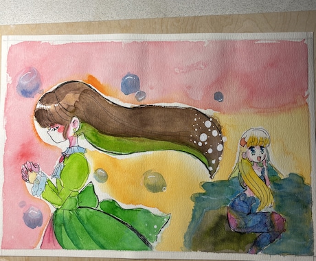 アナログ水彩で優しく描きます メルヘンで可愛いイラストをお届け！ イメージ2