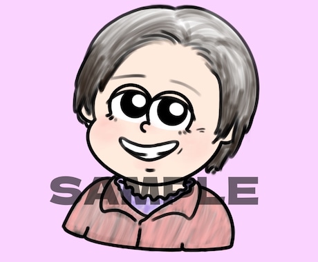 ゆるかわ似顔絵アイコン描きます SNSアイコン・カップル・記念日プレゼントに人気 イメージ2