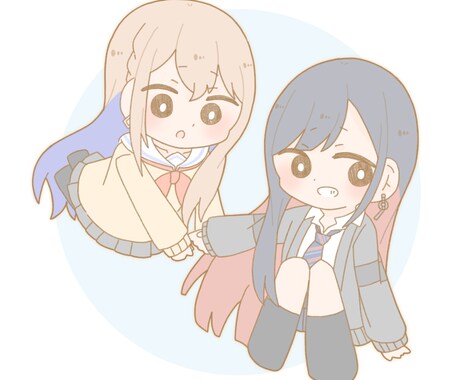 SNS・アイコン用のデフォルメアイコン描きます あなただけのデフォルメキャラを作成します！ イメージ2